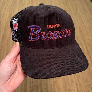 Mitchell & Ness Black and Orange Broncos Mesh Baseball Cap